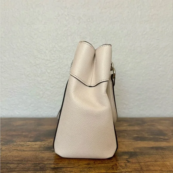 NEW Coach Mini Brooke Carryall Small Satchel Crossbody Chalk Silver Rivets - Picture 8 of 11